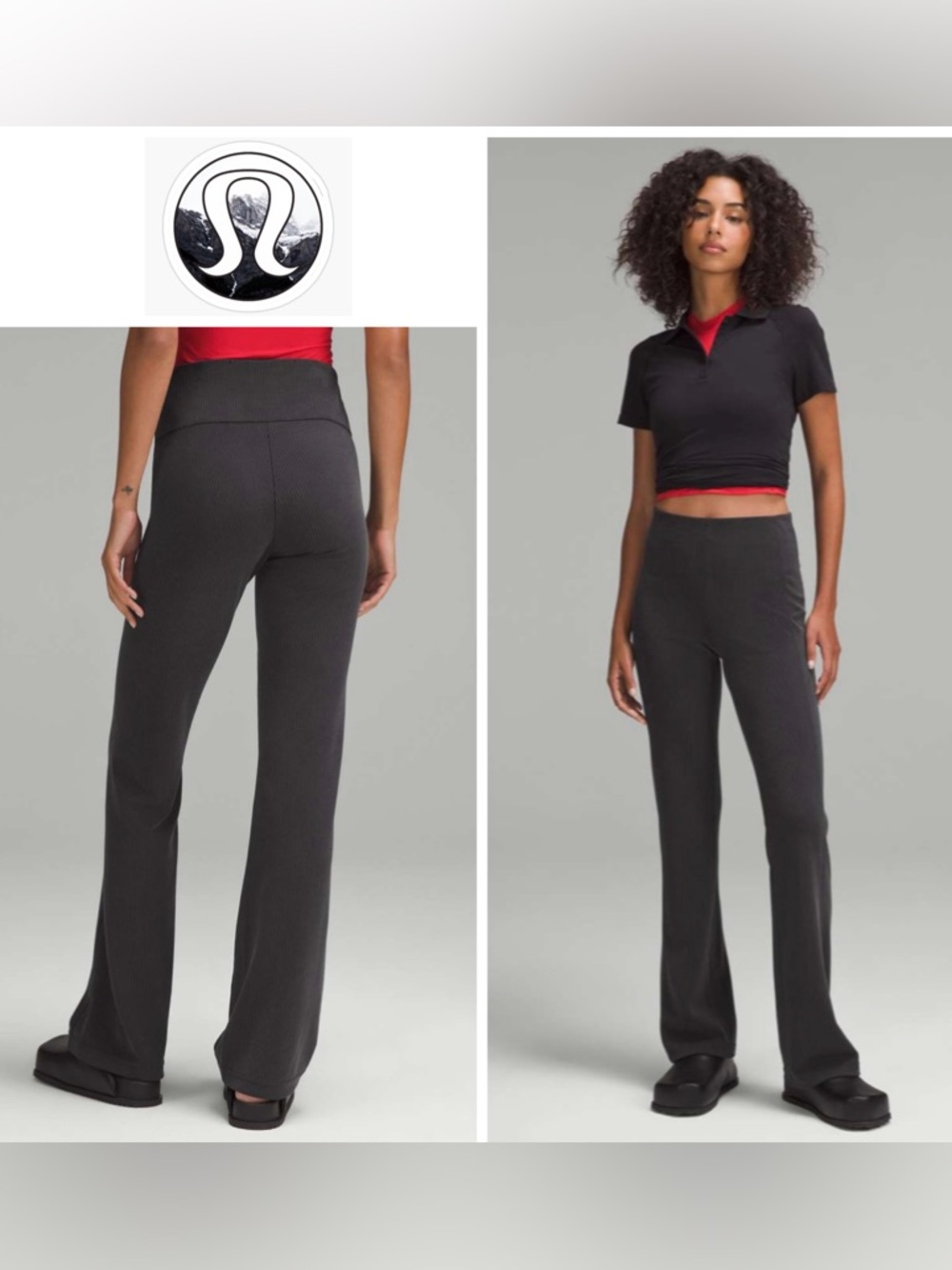 Lululemon Sz 6 Ribbed Softstreme Flared Pant *Regular Size 6